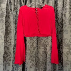 Forever 21 flowy crop top